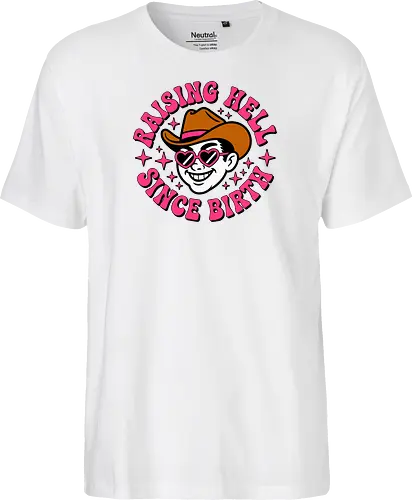 Raising Hell Since Birth Retro Funny