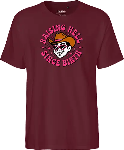 Raising Hell Since Birth Retro Funny