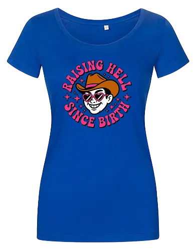 Raising Hell Since Birth Retro Funny