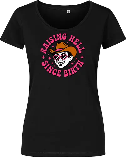 Raising Hell Since Birth Retro Funny
