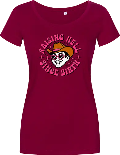 Raising Hell Since Birth Retro Funny