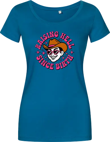 Raising Hell Since Birth Retro Funny