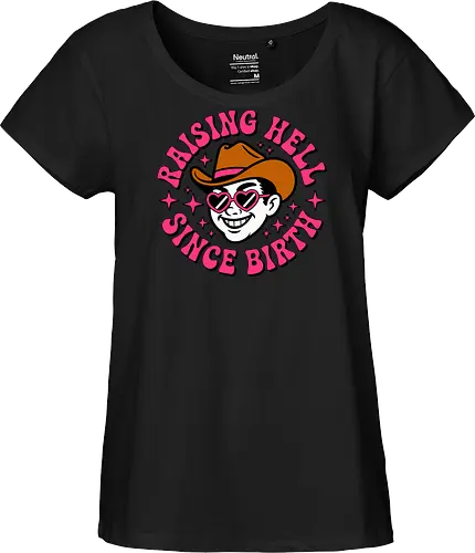 Raising Hell Since Birth Retro Funny