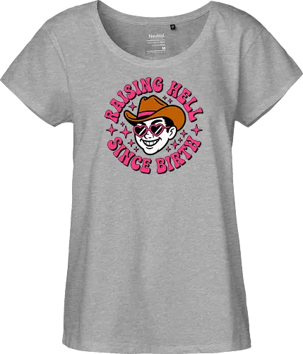 Raising Hell Since Birth Retro Funny