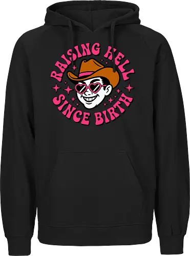 Raising Hell Since Birth Retro Funny