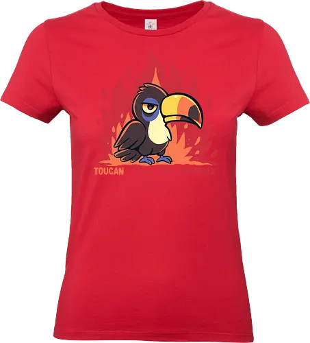 Toucant Take this anymore - Tukan, Tukan-Wortspiel, lustiger Tukan, tropischer Vogel, erschöpfter Tukan, sarkastischer Tukan, Vogel, toucan, im done, mood, funny, banana bird, toucant, toucant do it, fun bird - Standard T-Shirt (Women)
