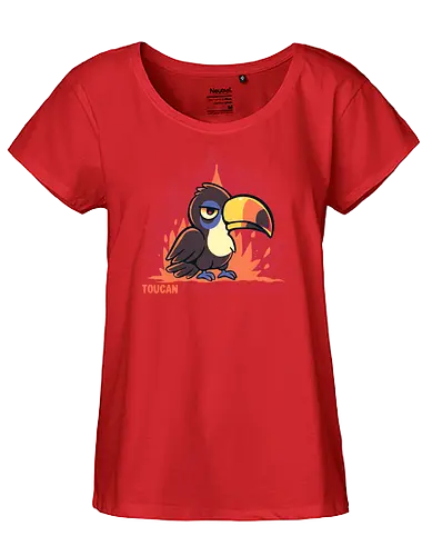 Toucant Take this anymore - Tukan, Tukan-Wortspiel, lustiger Tukan, tropischer Vogel, erschöpfter Tukan, sarkastischer Tukan, Vogel, toucan, im done, mood, funny, banana bird, toucant, toucant do it, fun bird - Fairtrade Girl Shirt