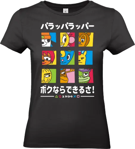 Rappa Believer Squad - parappa, demonigote, team, retro, play, game, rap, dog, cute, japan - Standard T-Shirt (Women)