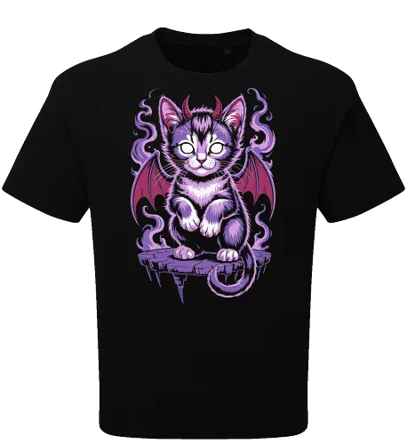 Demon Cat with Wings Gothic