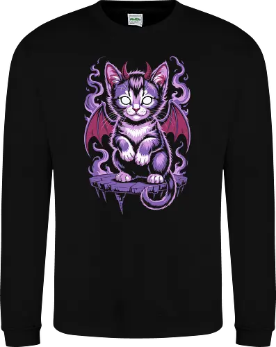 Demon Cat with Wings Gothic