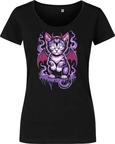 Demon Cat with Wings Gothic