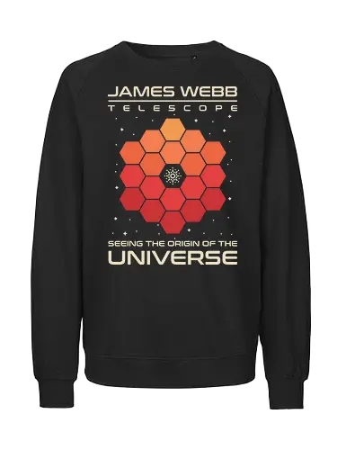 James Webb Telescope - james webb, astronomy, big bang, cosmology, galaxy, james webb space telescope, jwst, stars, telescope, universe, research scientist, science, space, space telescope, space observatory - Fairtrade Sweatshirt