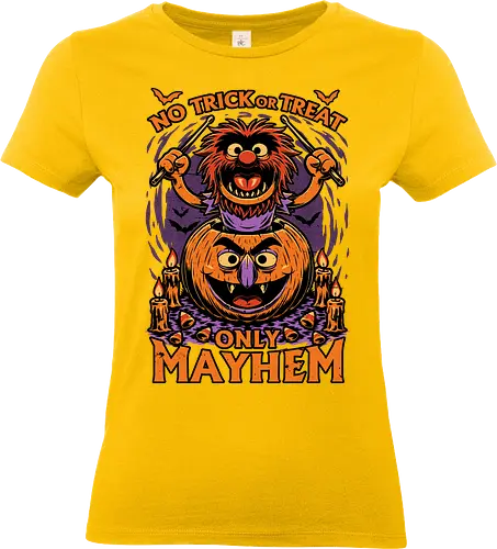 Puppet Pumpkin Halloween - Halloween, Halloween Design, Halloween Art, Animal, Puppet, Spooky, Spooky Season, Vampire, Tv Show, Classic, Fright, Scary, Bats, Bat, Candy Corn, Candy, Trick Or Treat, Mayhem - Standard T-Shirt (Women)