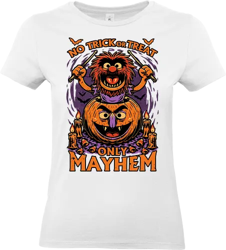 Puppet Pumpkin Halloween - Halloween, Halloween Design, Halloween Art, Animal, Puppet, Spooky, Spooky Season, Vampire, Tv Show, Classic, Fright, Scary, Bats, Bat, Candy Corn, Candy, Trick Or Treat, Mayhem - Standard T-Shirt (Women)