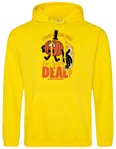 Bill Pumpkin Pact - Surprise, creepy, fun, Funny, Spooky, Spooky Season, Halloween, soul, pumpkin, pact, demon, animation, tv show, Mystery, Candy, Horror, October, trick or treat - Standard Hoodie