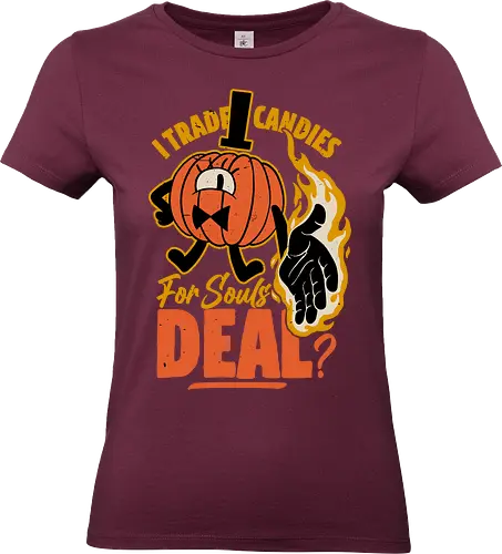 Bill Pumpkin Pact - Surprise, creepy, fun, Funny, Spooky, Spooky Season, Halloween, soul, pumpkin, pact, demon, animation, tv show, Mystery, Candy, Horror, October, trick or treat - Standard T-Shirt (Women)
