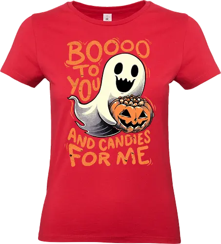 Halloween Ghost Candies  - Halloween, Spooky, Spooky Season, Mystery, trick or treat, trick r treat, cute, happy, Candy, Candy Corn, Horror, October, Surprise, creepy, ghost, pumpkin, boo - Standard T-Shirt (Women)