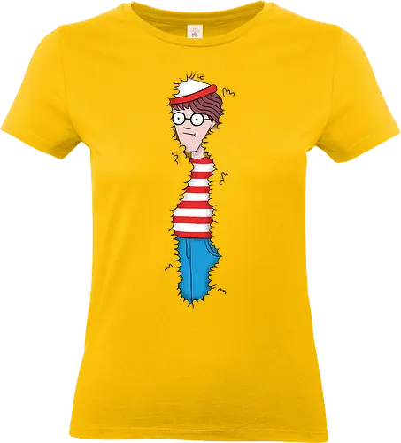Wally Hidden - where's wally?, wally, geek, nerd - Standard T-Shirt (Women)