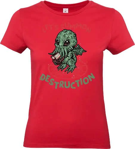 Summon Destruction - Novel, book, creature, fictional, cute, fiction, character, cosmic - Standard T-Shirt (Women)