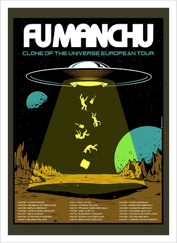Fu Manchu - Clone of the Universe Europatour - Stoner Rock Kalifornien
