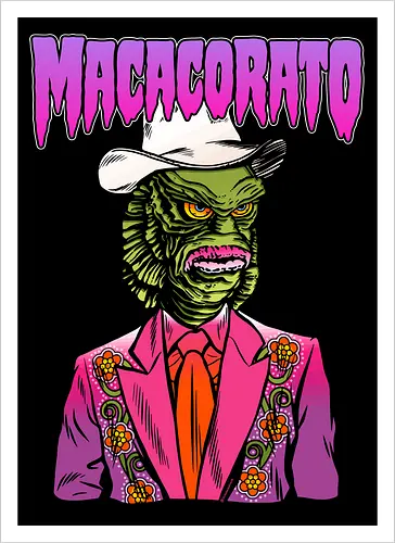 MACACORATO - Der Abgrund-Sheriff - Monster Country Lowbrow Kunst