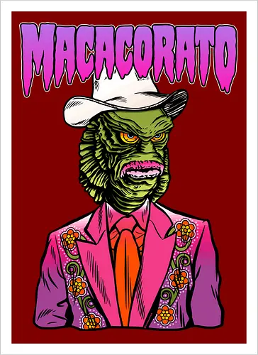MACACORATO - Der Abgrund-Sheriff - Monster Country Lowbrow Kunst