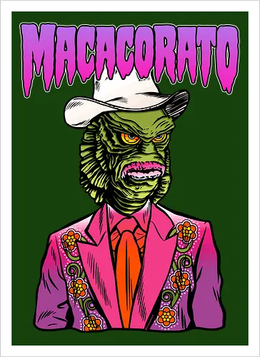 MACACORATO - Der Abgrund-Sheriff - Monster Country Lowbrow Kunst