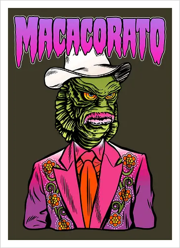 MACACORATO - Der Abgrund-Sheriff - Monster Country Lowbrow Kunst