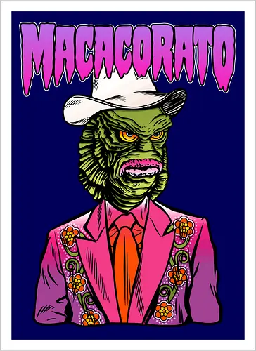 MACACORATO - Der Abgrund-Sheriff - Monster Country Lowbrow Kunst