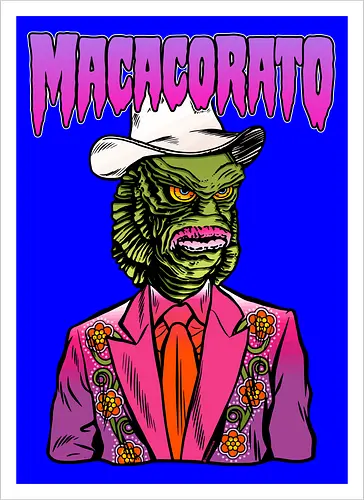 MACACORATO - Der Abgrund-Sheriff - Monster Country Lowbrow Kunst