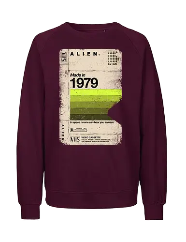Alien Blank Tape 1979 - lv 426, alien, ripley, weyland, 1979, alien 1979, vhs tape, sci fi, science fiction, xenomorph, dallas - Fairtrade Sweatshirt