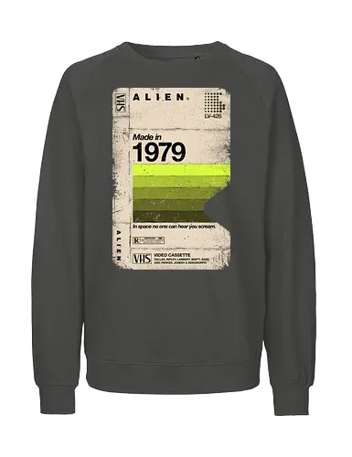 Alien Blank Tape 1979 - lv 426, alien, ripley, weyland, 1979, alien 1979, vhs tape, sci fi, science fiction, xenomorph, dallas - Fairtrade Sweatshirt