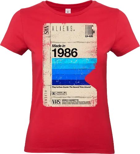 Aliens Blank Tape 1986 - Aliens, hicks, Hudson, bishop, newt, Ripley, game over, 1986, Cameron, vhs - Standard T-Shirt (Women)