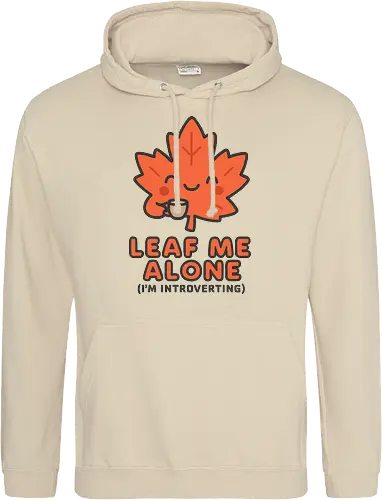 Leaf Me Alone (I'm Introverting) - Funny Autumn Pun
