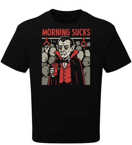 Morning Sucks - Grumpy Vampire Commuter
