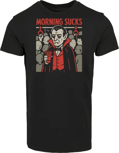 Morning Sucks - Grumpy Vampire Commuter