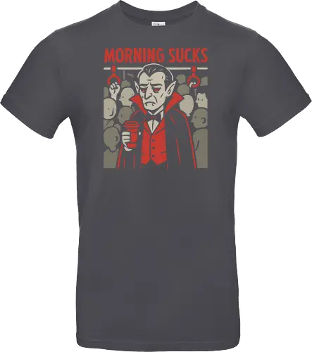 Morning Sucks - Grumpy Vampire Commuter