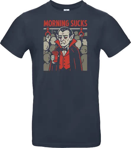 Morning Sucks - Grumpy Vampire Commuter