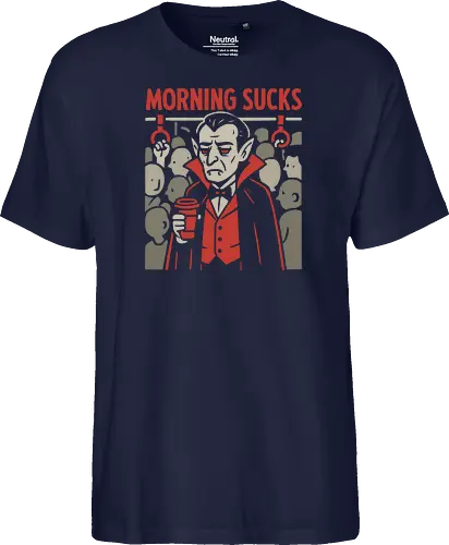 Morning Sucks - Grumpy Vampire Commuter