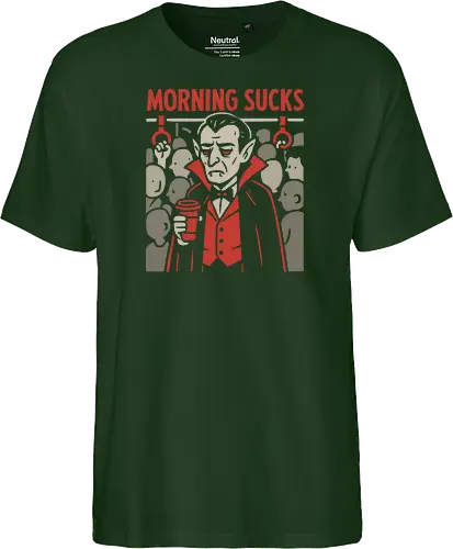 Morning Sucks - Grumpy Vampire Commuter
