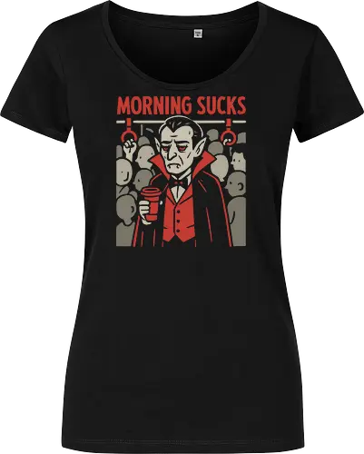 Morning Sucks - Grumpy Vampire Commuter