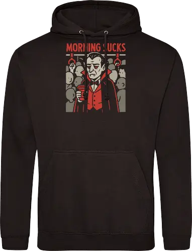 Morning Sucks - Grumpy Vampire Commuter