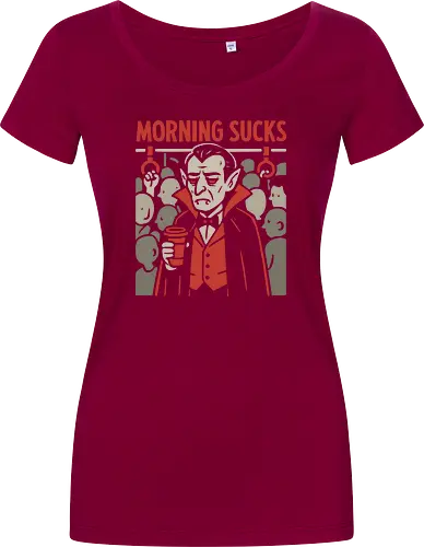 Morning Sucks - Grumpy Vampire Commuter