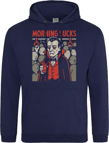 Morning Sucks - Grumpy Vampire Commuter