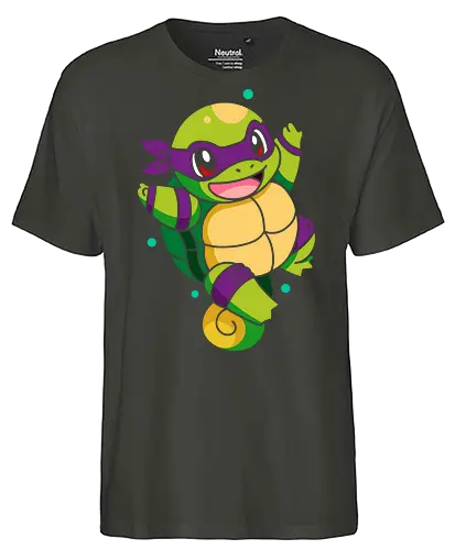  Starter the Teenage Mutant Ninja Turtle - Starter, Donatello, Turtle, crossover, mashup, fan art, pop culture, turtle, ninja, anime, cartoon, geek, nerd, otaku, funny, cute, gaming, retro, 80s, 90s, Nostalgia, anime characters, pop culture icons - Fairtrade T-Shirt