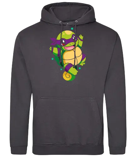  Starter the Teenage Mutant Ninja Turtle - Starter, Donatello, Turtle, crossover, mashup, fan art, pop culture, turtle, ninja, anime, cartoon, geek, nerd, otaku, funny, cute, gaming, retro, 80s, 90s, Nostalgia, anime characters, pop culture icons - Standard Hoodie