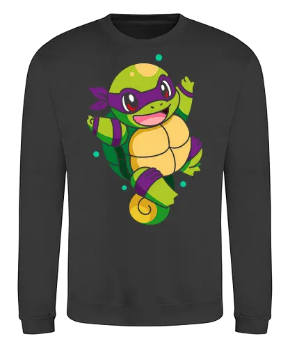  Starter the Teenage Mutant Ninja Turtle - Starter, Donatello, Turtle, crossover, mashup, fan art, pop culture, turtle, ninja, anime, cartoon, geek, nerd, otaku, funny, cute, gaming, retro, 80s, 90s, Nostalgia, anime characters, pop culture icons - Sweatshirt