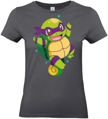  Starter the Teenage Mutant Ninja Turtle - Starter, Donatello, Turtle, crossover, mashup, fan art, pop culture, turtle, ninja, anime, cartoon, geek, nerd, otaku, funny, cute, gaming, retro, 80s, 90s, Nostalgia, anime characters, pop culture icons - Standard T-Shirt (Women)