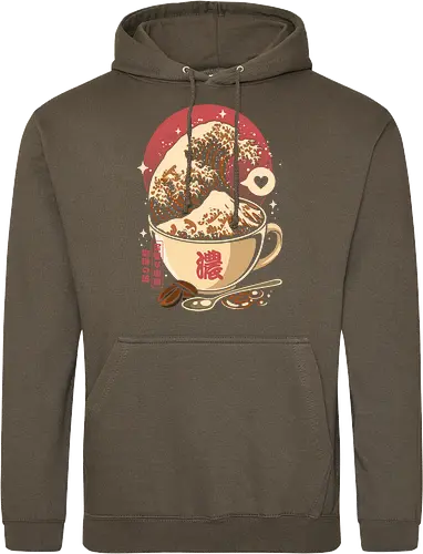 The Great Wave of Cappuccino Sunset