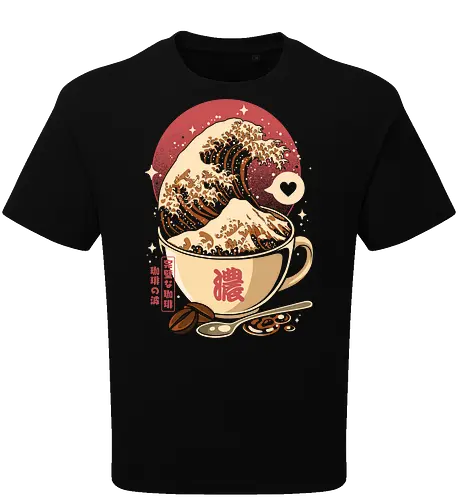 The Great Wave of Cappuccino Sunset